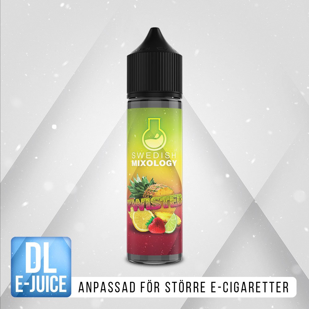 Swedish Mixology Twisted Shortfill E-juice Ananas Jordgubb Citron Lime