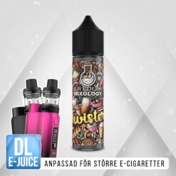 Swedish Mixology Twister Shortfill E-juice Glass Vanilj Jordgubb Ananas Citron Lime