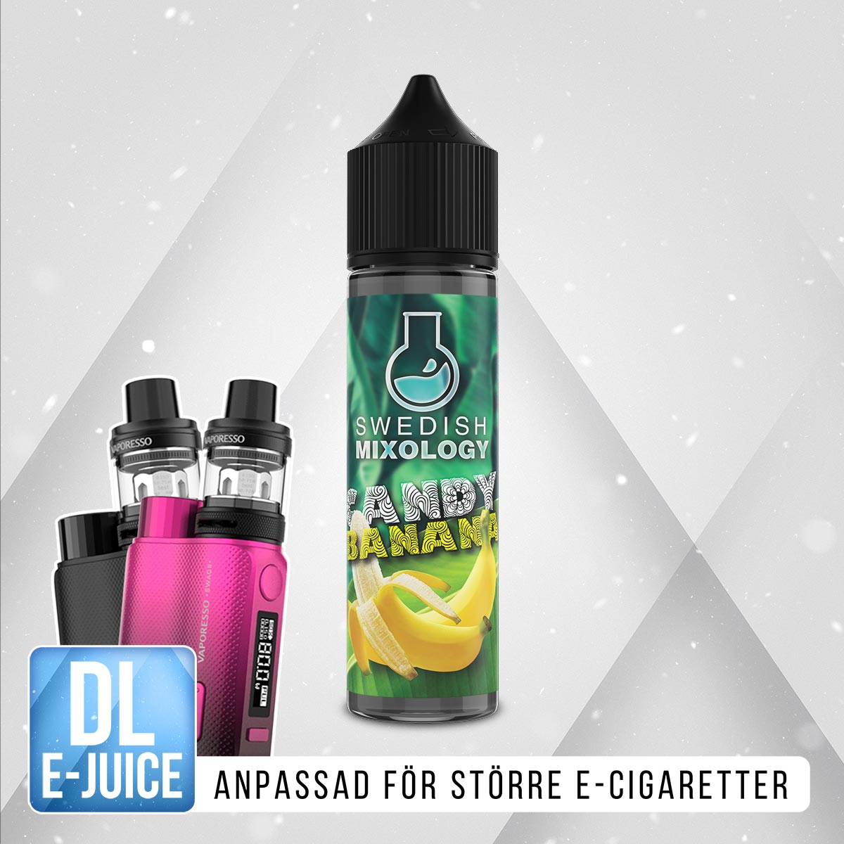 Swedish Mixology Candy Banana Shortfill E-juice Godis Banan