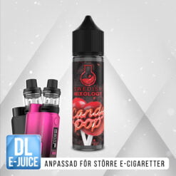 Swedish Mixology Candy Pop Shortfill E-juice Klubba Godis Körsbär Hallon Jordgubb