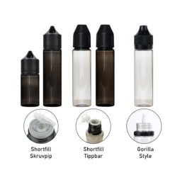 Tomflaska gorilla shortfill tom flaska PET 60 ml ejuice