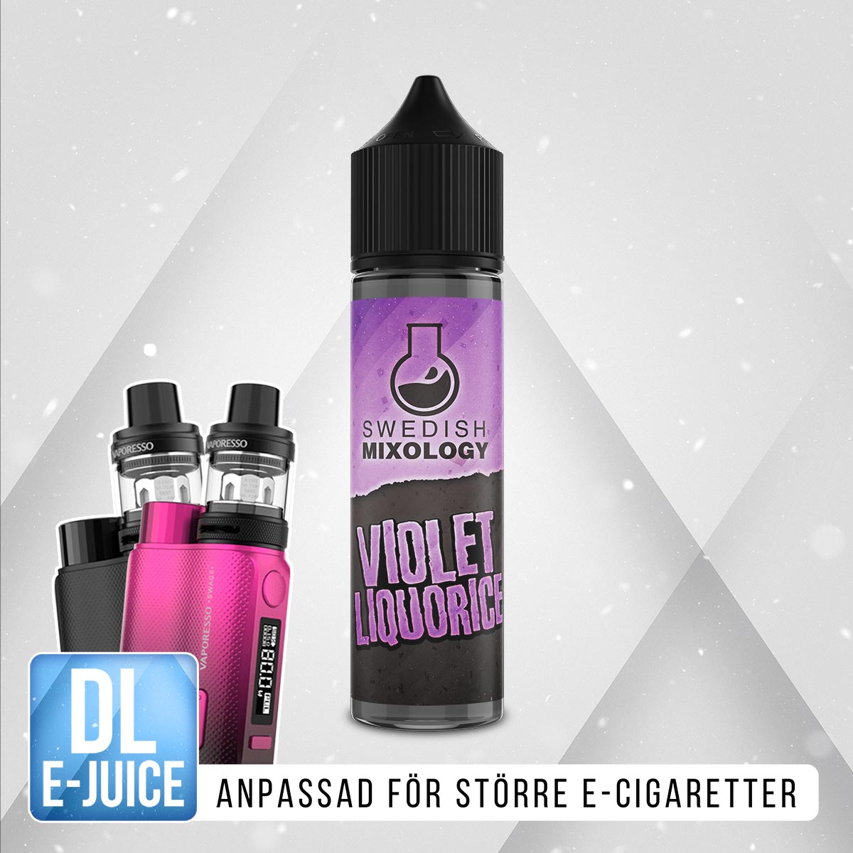 Swedish Mixology Violet Liquorice E-juice Viol Lakrits Salvi Läkerol