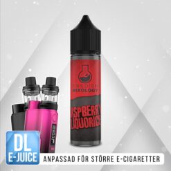 Swedish Mixology Shortfill E-juice E-liquid smak Raspberry Liquorice Hallonlakrits Hallon Lakrits