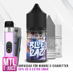 Swedish Mixology Vape E-cigarett MTL E-juice Shortfill Blue Raz Blue Raspberry Blå Hallon